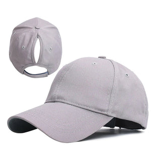 Baseball Cap with Ponytail Slot