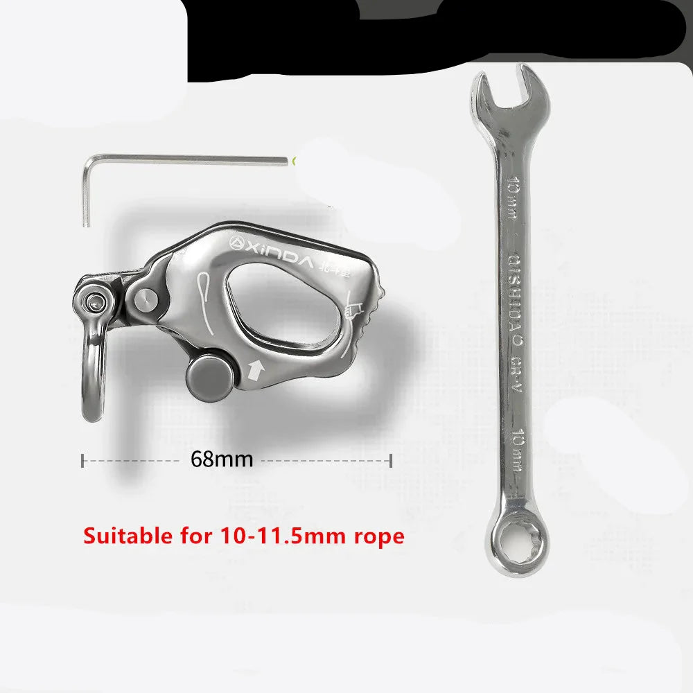 Stainless Steel Descender for Work & Rock Climbing