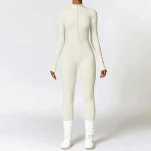 Elevate Your Workout  Long Sleeve Yoga Jumpsuit