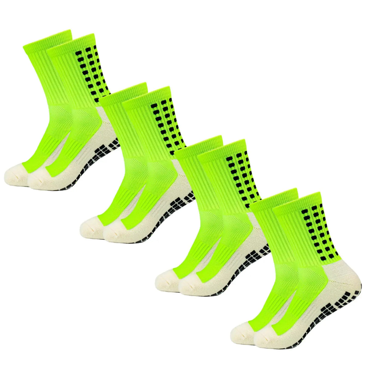 4 Pack Men s Anti Slip Soccer Socks