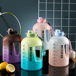 Stay Hydrated  Large Capacity Water Bottle with Time Markers