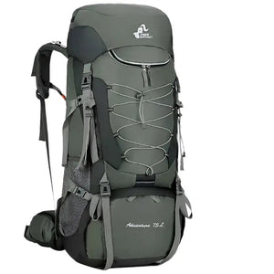 75L Camping Backpack Travel Sport Bag With Rain Cover
