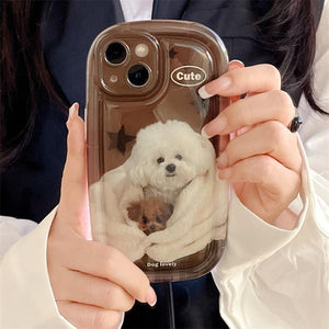 Cute Scottish Plaid Lattice Soft Case For Iphone 14 13 12 11 Pro Max X Xr Xs Max Lovely Dog Shockproof Protective Cover Checkered Plaid Soft Silicone Case
