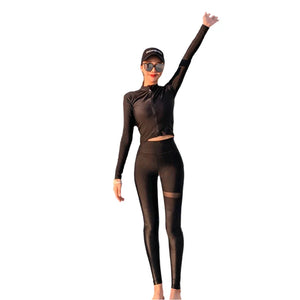 Long Sleeve Swimwear with Sun Protection