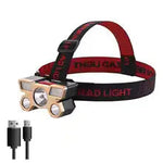 Five head strong light rechargeable fishing headlight