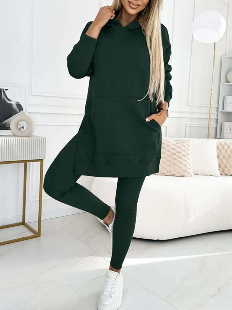 Perfect Winter Outfit  Hoodie and Leggings Set