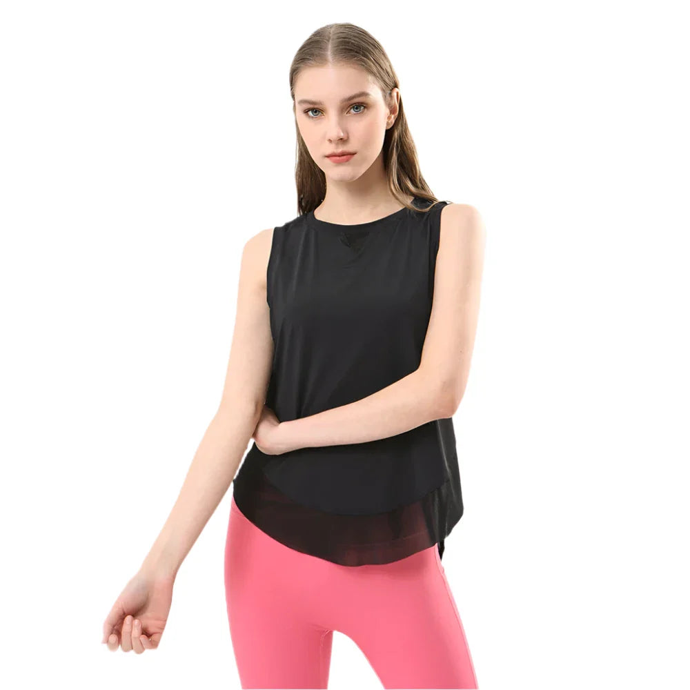 Summer Cool  Breathable Mesh Yoga Tank