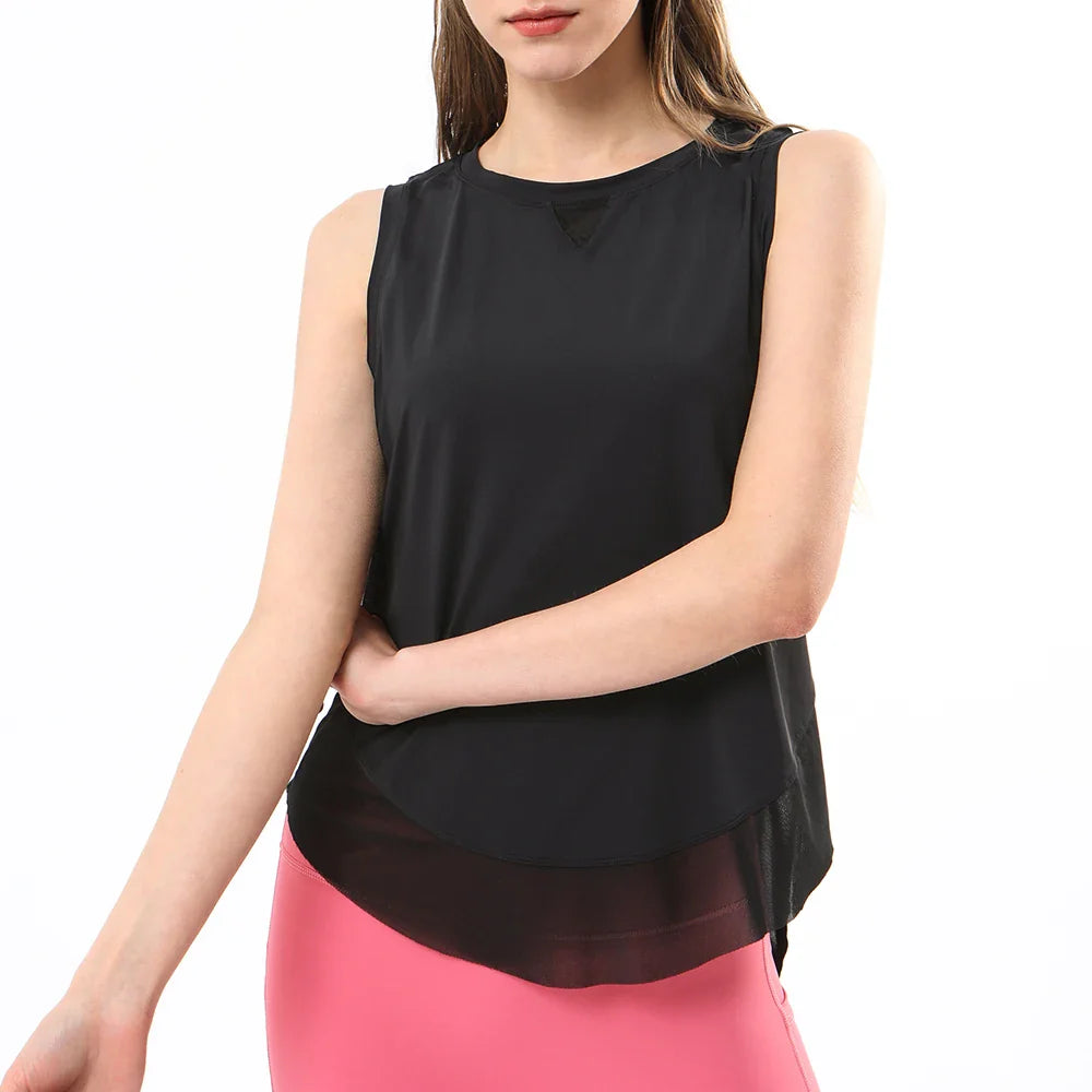 Summer Cool  Breathable Mesh Yoga Tank