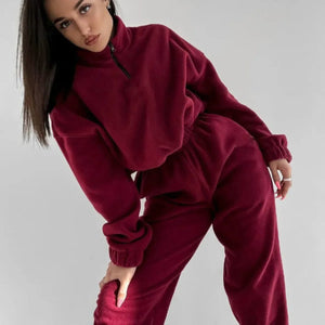 Women's 2 Piece Sportswear Set Hooded Sweatshirt Tracksuit Pants