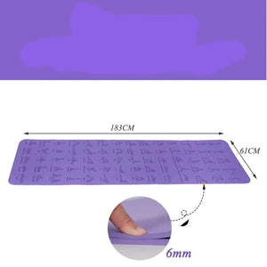 Durable Non Slip Sports Mat Ideal for Yoga Pilates Gymnastics