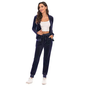 Perfect for Fall Women's 2-Piece Velvet Set