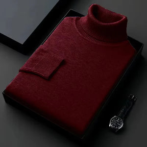 Luxurious Comfort Men's Knitted Turtleneck