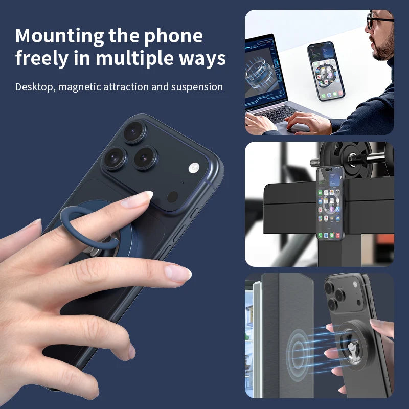 2026 New Double Sided Magnetic Phone Stand For MagSafe - Strong Magnet, Folding Holder For IPhone Android Accesories phone holder phone holder car iphone accessories phone stand