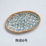 Ceramic Dinner Plate Snack Fruit Cake Storage Props