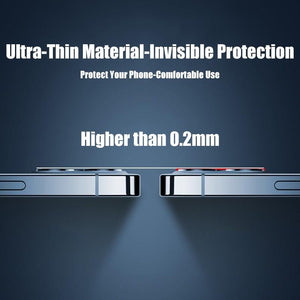 4Pc Camera Lens Protector For iPhone 14 13 12 Pro Max Full Cover Tempered Glass For iPhone 13 12 Mini Camera Protector Lens Film Camera Protective Glass For iphone