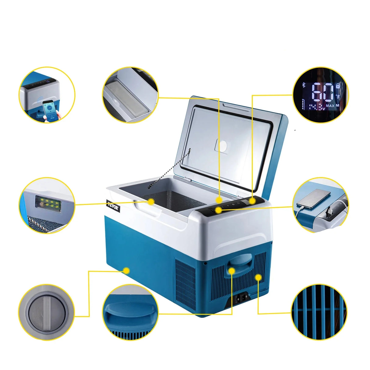 Portable Electric Cooler for Travel & Outdoor Adventures