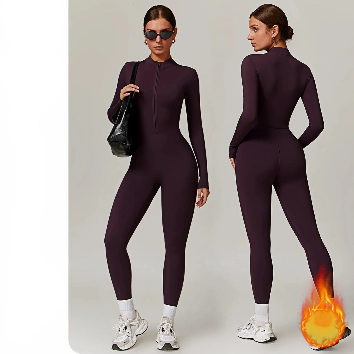 Winter Workout Wear  Cozy Jumpsuit