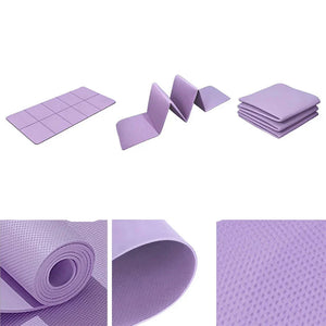 4mm Foldable Yoga Mat Ideal for Yoga Pilates and Floor Workouts