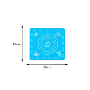 Silicone Non-stick Baking Mat with Scale - Anti-slip Kneading Pad for Dough, Pastry, Bread, Cake, Dumplings