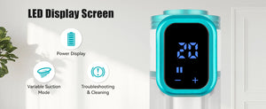 Cordless Handheld Vacuum Cleaner,26000PA,Touch Screen,Smart Dust Sensor,Auto Speed Control for Home Bed Carpet Clean