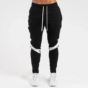 Men's Micro Elastic Joggers with Spliced Cuffs