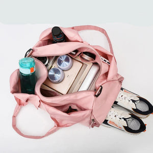 Women's Large Capacity Travel Handbag with Multiple Pockets