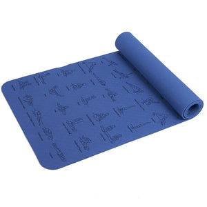 Durable Non Slip Sports Mat Ideal for Yoga Pilates Gymnastics