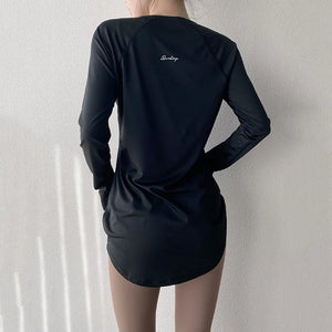 Long Sleeve Yoga Shirts for Women Breathable Stretchy Workout Tops