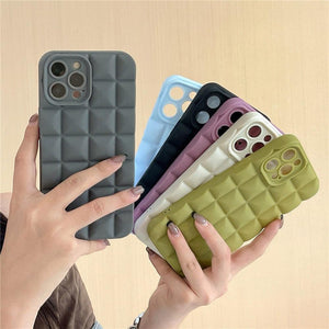 Unique Phone Case For iPhone 14 Pro 13 12 11 Pro Fashion 3D Soft Silicon Shockproof For iPhone 14 Case Bubble Case Cute Full Body Shape Soft Silicone Slim Cushioned Beautiful Elegant Case For Women