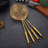 304 Stainless Steel Colander Strainer Long Handle Skimmer Oil Filter Pasta Dumpling Sieve Kitchen Tool