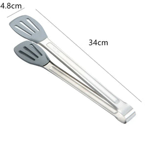 304 Stainless Steel Bread Tongs Non-slip Handle Clamp