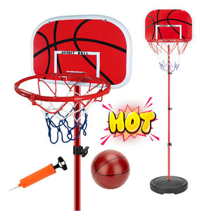 Portable Basketball Goal Adjustable Height Pump Included