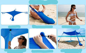Windproof  UPF50+ Beach Canopy with Tents