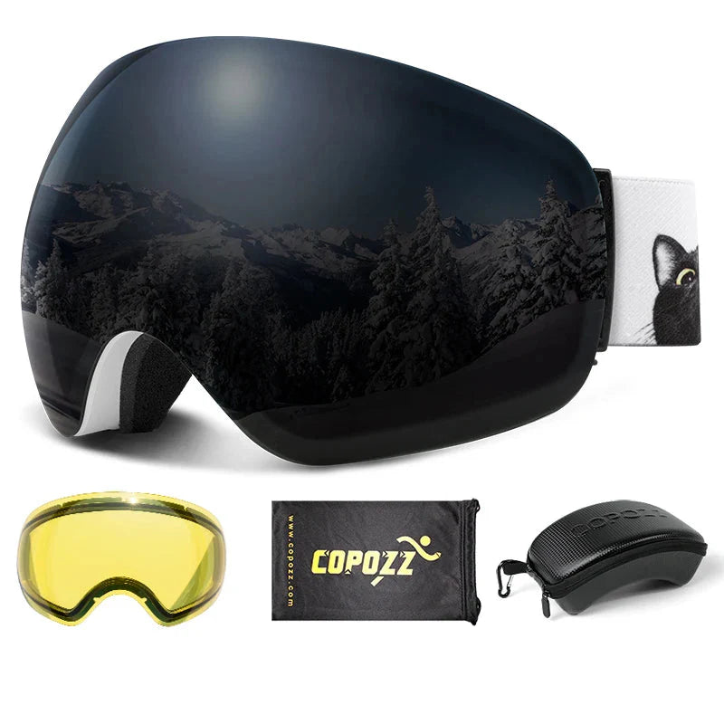 Enhanced Night Vision Frameless Ski Goggles