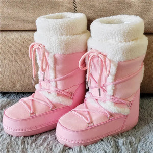 Stay Warm in Style  Y2K Fur Boots