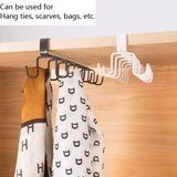 Kitchen Cup Rack, Hanging Hook, Tie and Scarf Organizer