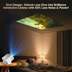 Magcubic HY350Max 900ANSI Android 14 Projector Auto Focus Projector Support 8K Native 1080P Wifi6 BT5.4 16G Allwinner H726 Portable Projector
