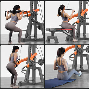 Multi-Functional Squat and Pull-Down Machine