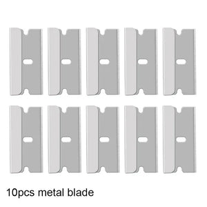 Glass Razor Scraper Tool with Plastic Handle for Glue and Film Removal