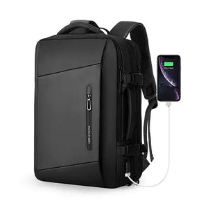 Men's Business Travel Backpack 17" Laptop, 40L Expandable, Carry-on