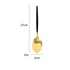 Stainless Steel Kitchen Utensils Set: Rice Spatula, Shovel, Soup Spoon, Colander