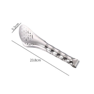 Stainless Steel Food Tongs Grill Steak Bread Clip Barbecue Oil Drain Clamp Kitchen Accessories