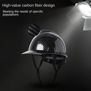 Lightweight Carbon Fiber Safety Helmet with Vents