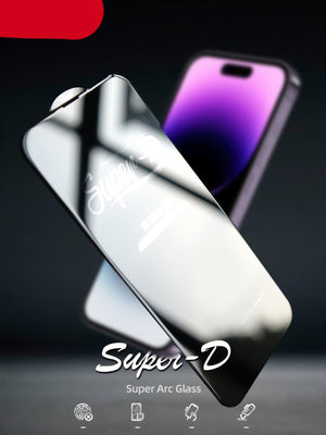 2PCS Super Glass for iphone 14 13 Pro Max screen protector best Oleophobic Coating 2.5D edge full glue cover for iPhone 14 13 mini Black Edge 9H Tempered Glass Film Case-Friendly HD Clear Screen Protector For iPhone