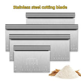 Stainless Steel Cake Scraper Spatula Edge Smoother Decorating Tool
