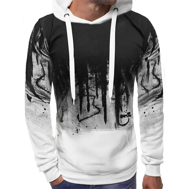 Everyday Style Gradient Print Hoodie