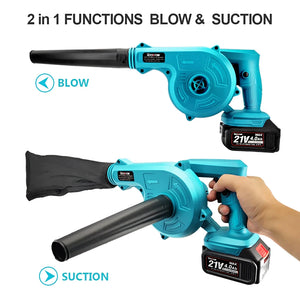 2 In 1 Electric Air Blower Garden Cordless Vacuum Cleaner Dust Computer Collector Handheld Power Tools For Makita 18V Battery