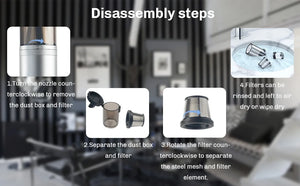 Cordless Handheld Vacuum Cleaner 30000Pa Mini Portable Wireless Cleaner for Home Office & Car Appliance Poweful Cleaning Machine