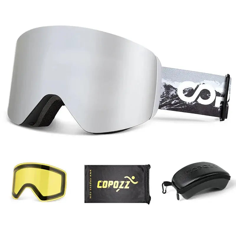 Crystal Clear Vision Magnetic Ski Goggles