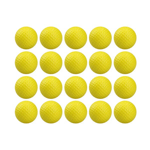 20 Pcs Color Sponge Indoor Practice PU Foam Golf Balls
